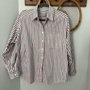 Vintage Napa Valley striped women’s button up shirt